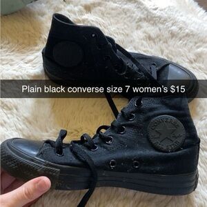 Black converse